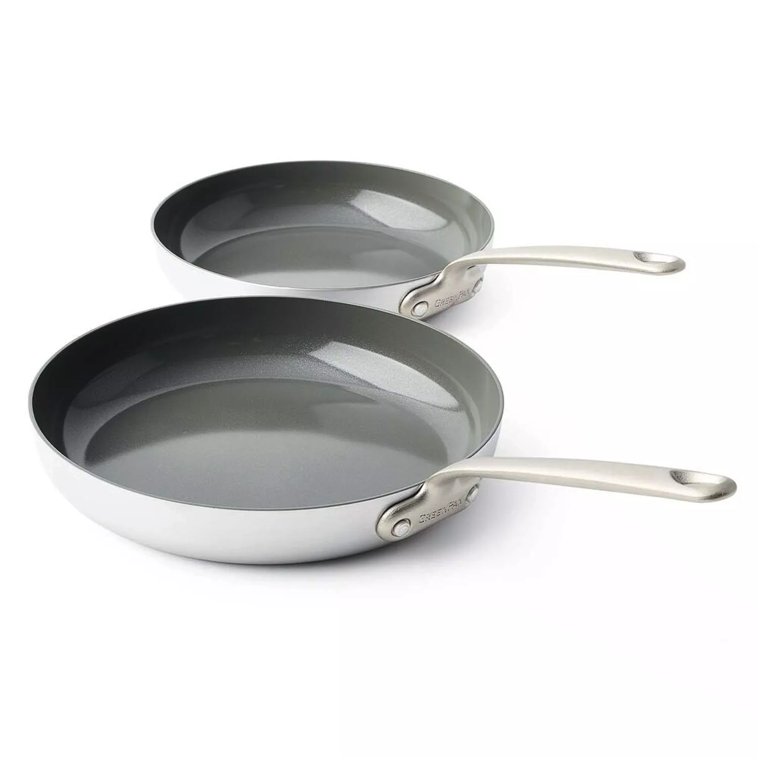 GP5 Colors Ceramic Nonstick 9.5 and 11 Frypan Set | Taupe