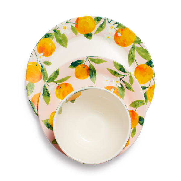 Citrus 12-Piece Dinnerware Set