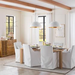 Iver Wood Dining Table, 84"