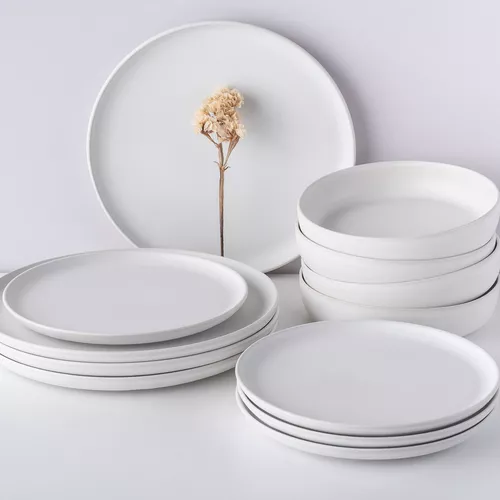 Stone Lain Stoneware Macchio 12-Piece Dinnerware Set