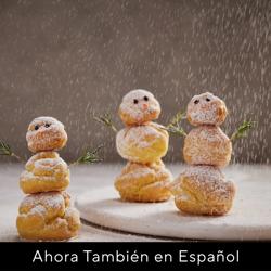 Clase Virtual Profiteroles en forma de Muñecos de Nieve 