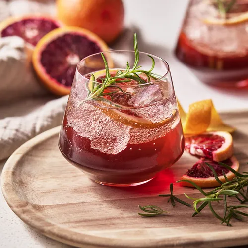 Sparkling Blood Orange Mocktail