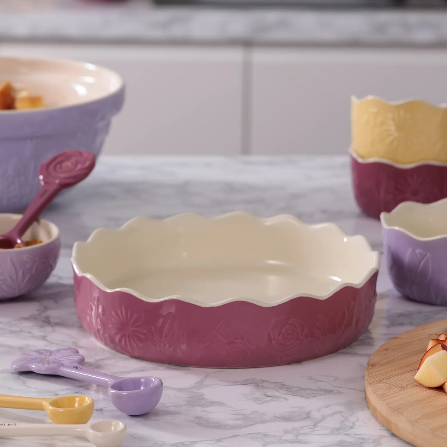 Mason Cash In The Meadow Pink Pie Dish