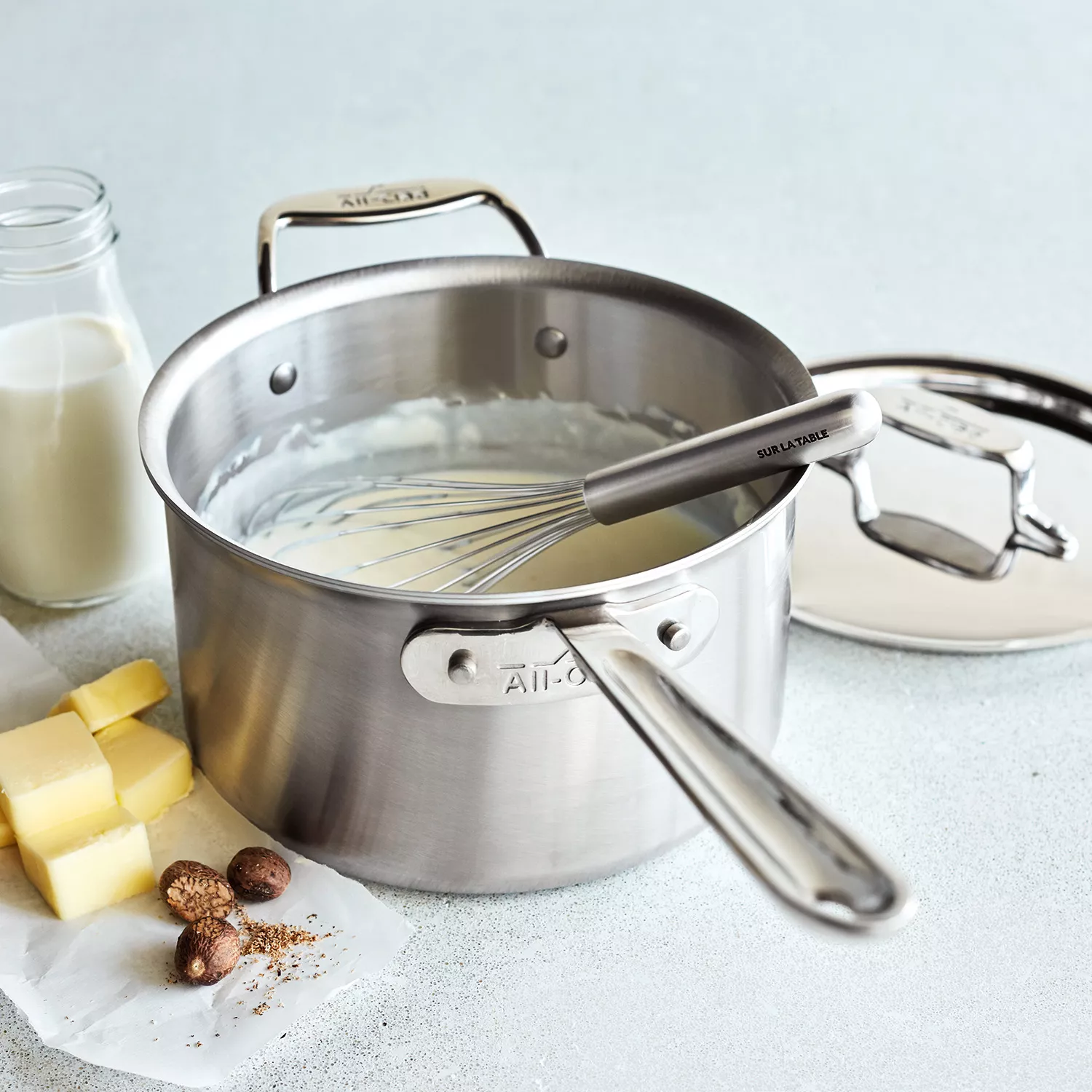 All-Clad D5 Brushed Stainless Steel Saucepans