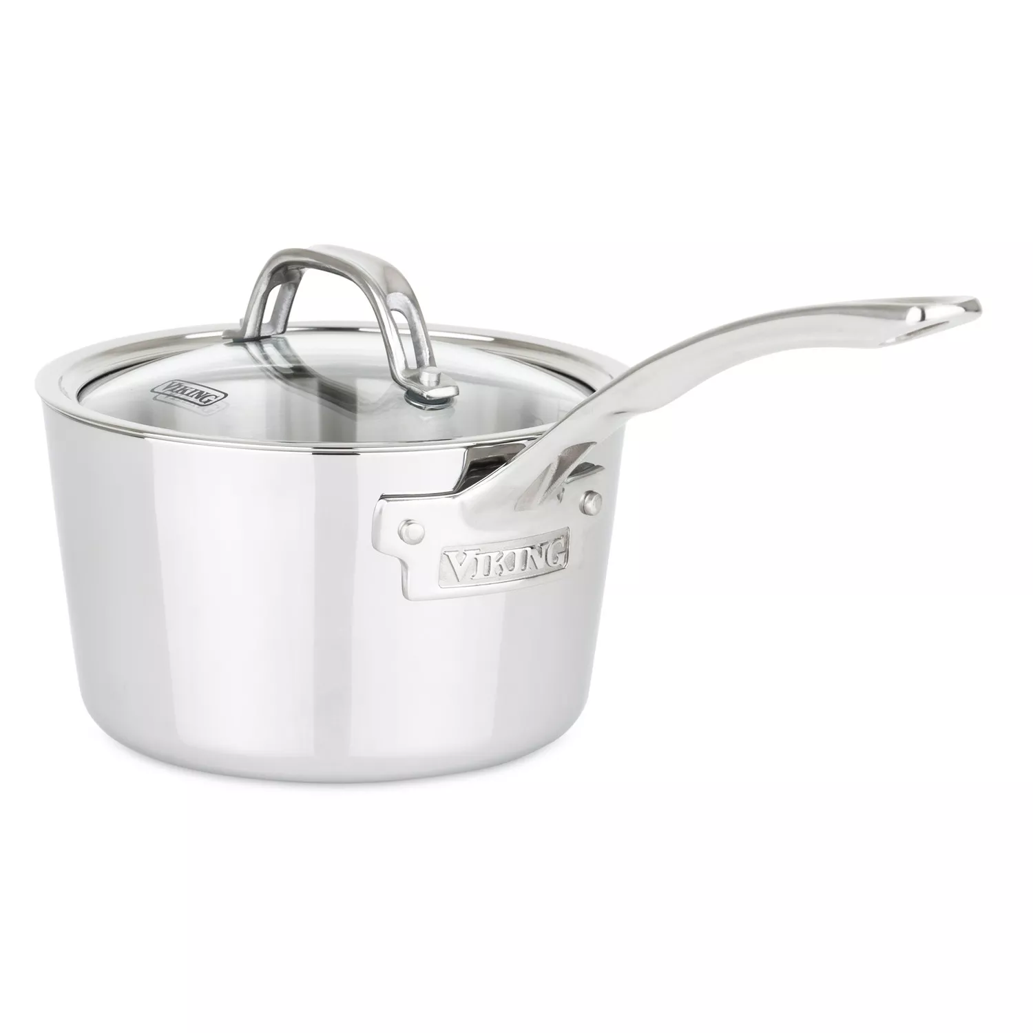 Viking - Professional 5-Ply 3.4-Quart Casserole Pan - Stainless Steel