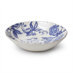 Sur La Table Italian Blue Floral Pasta Bowl This is a classic blue and white glazed earnthenware bowl that would look right at home in Delft