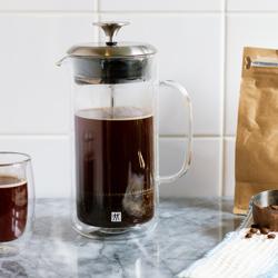 Zwilling J.A. Henckels Sorrento Plus Double-Wall French Press, 27 oz. I really enjoy this French press, it keeps the coffee hot and is easy to clean