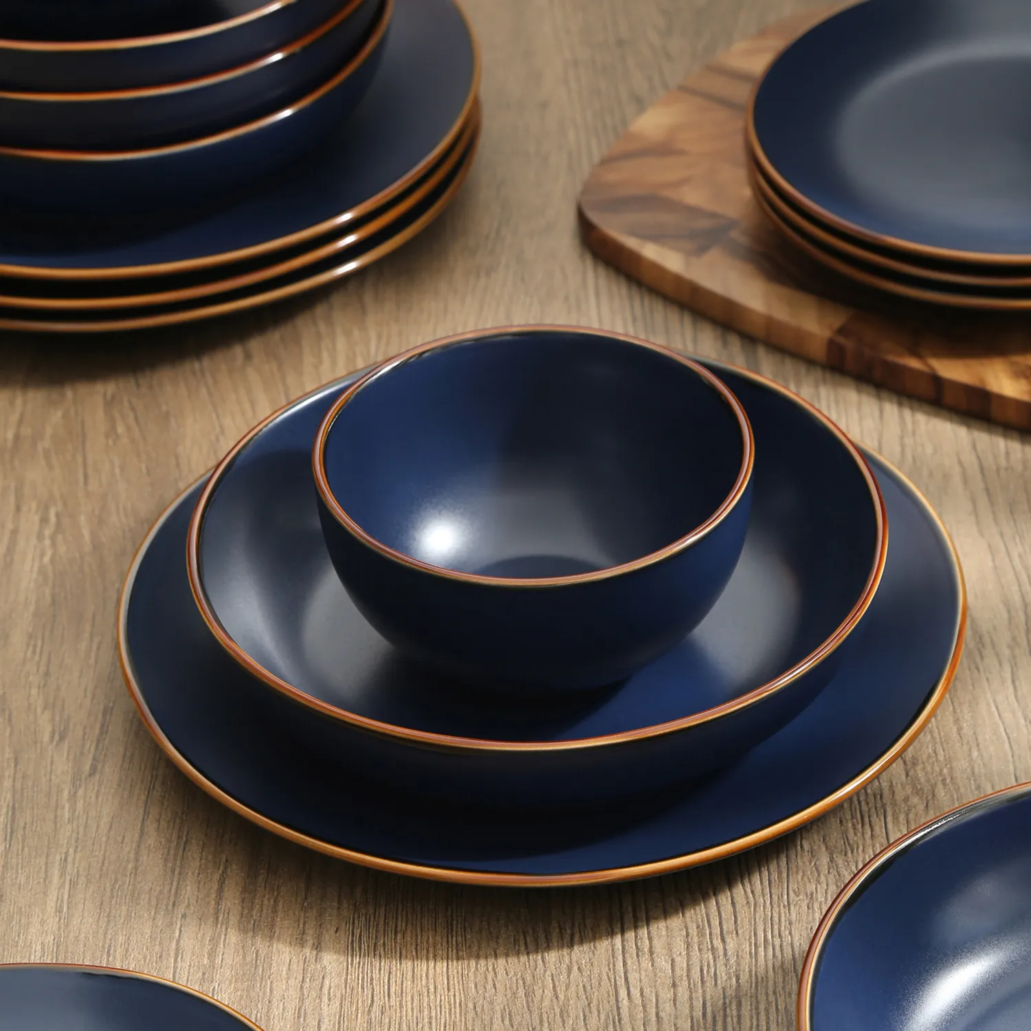 Stone Lain Brasa Stoneware 16-Piece Dinnerware Set