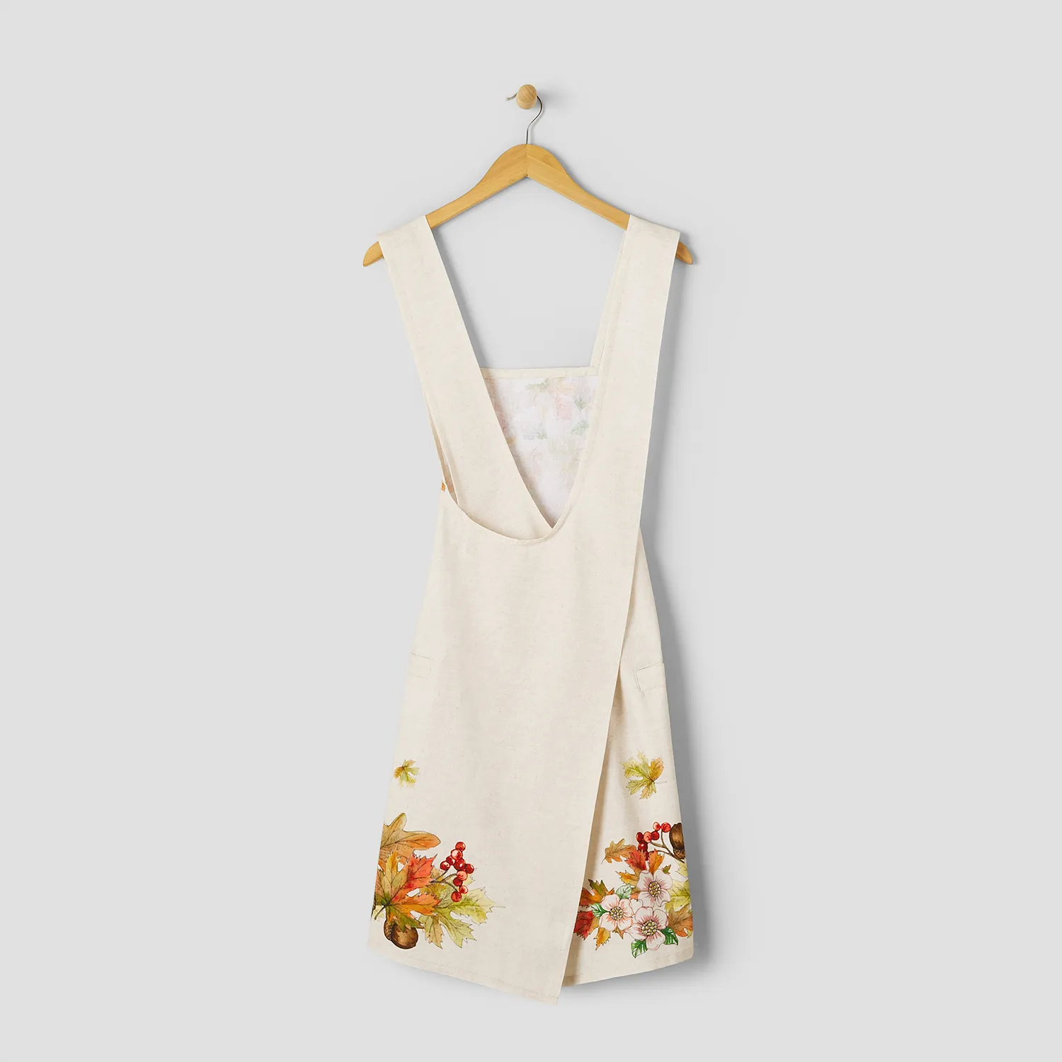 Sur La Table Pumpkin Leaves Smock Apron