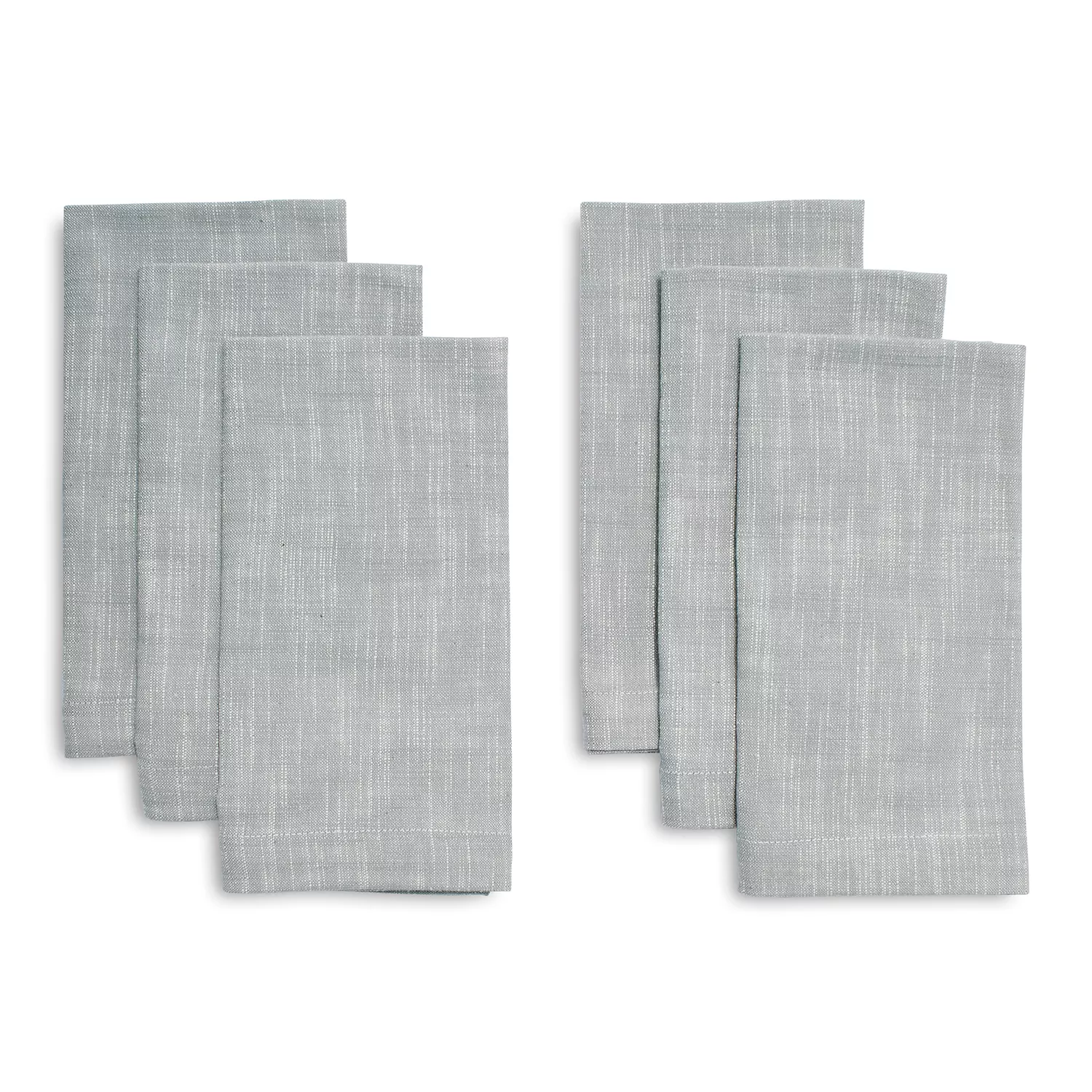 Set Of 6 Cloth Napkins Durable Washable Comfortable Ramie Weaving