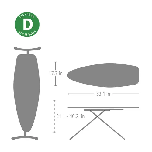 Brabantia Ironing Board with Heat-Free Zone