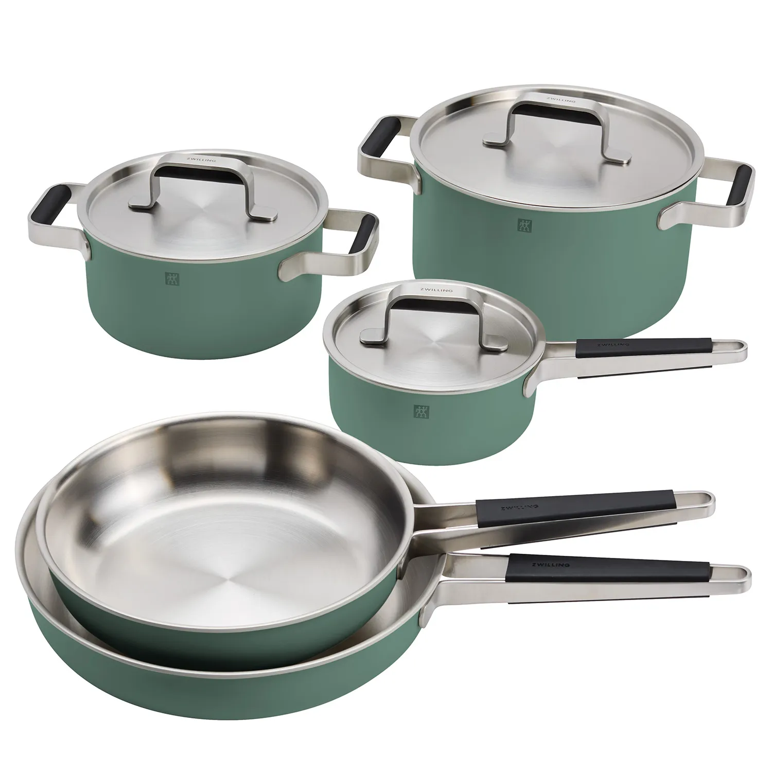 Zwilling Pure Stainless Steel 8-Piece Cookware Set