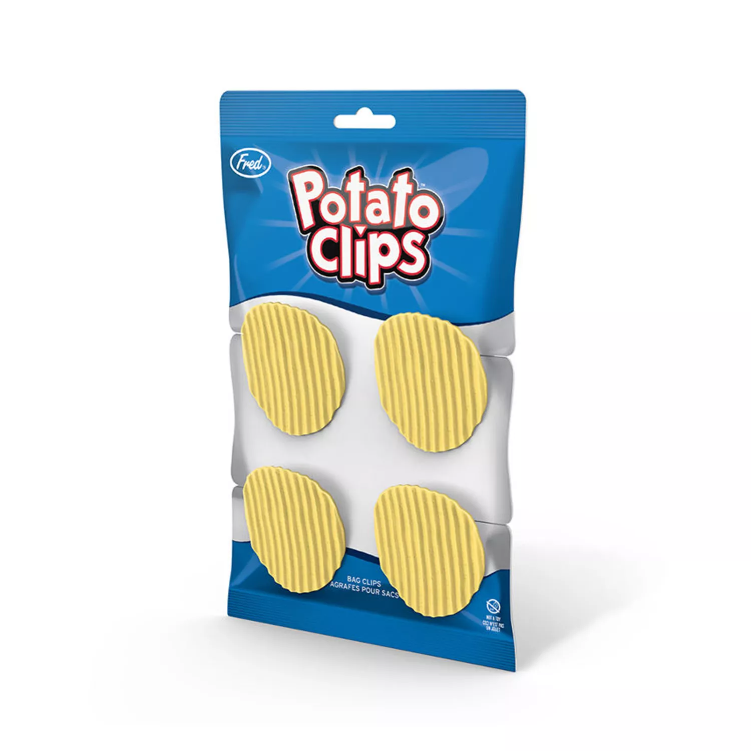 Fred Potato Chip Bag Clips, Set of 4