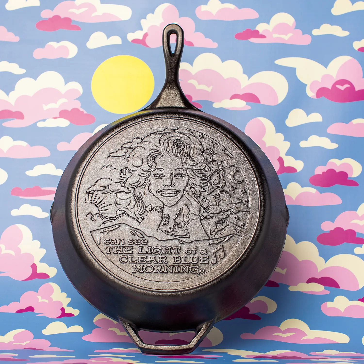 Lodge Dolly Parton Cast Iron Skillet, 13.25"