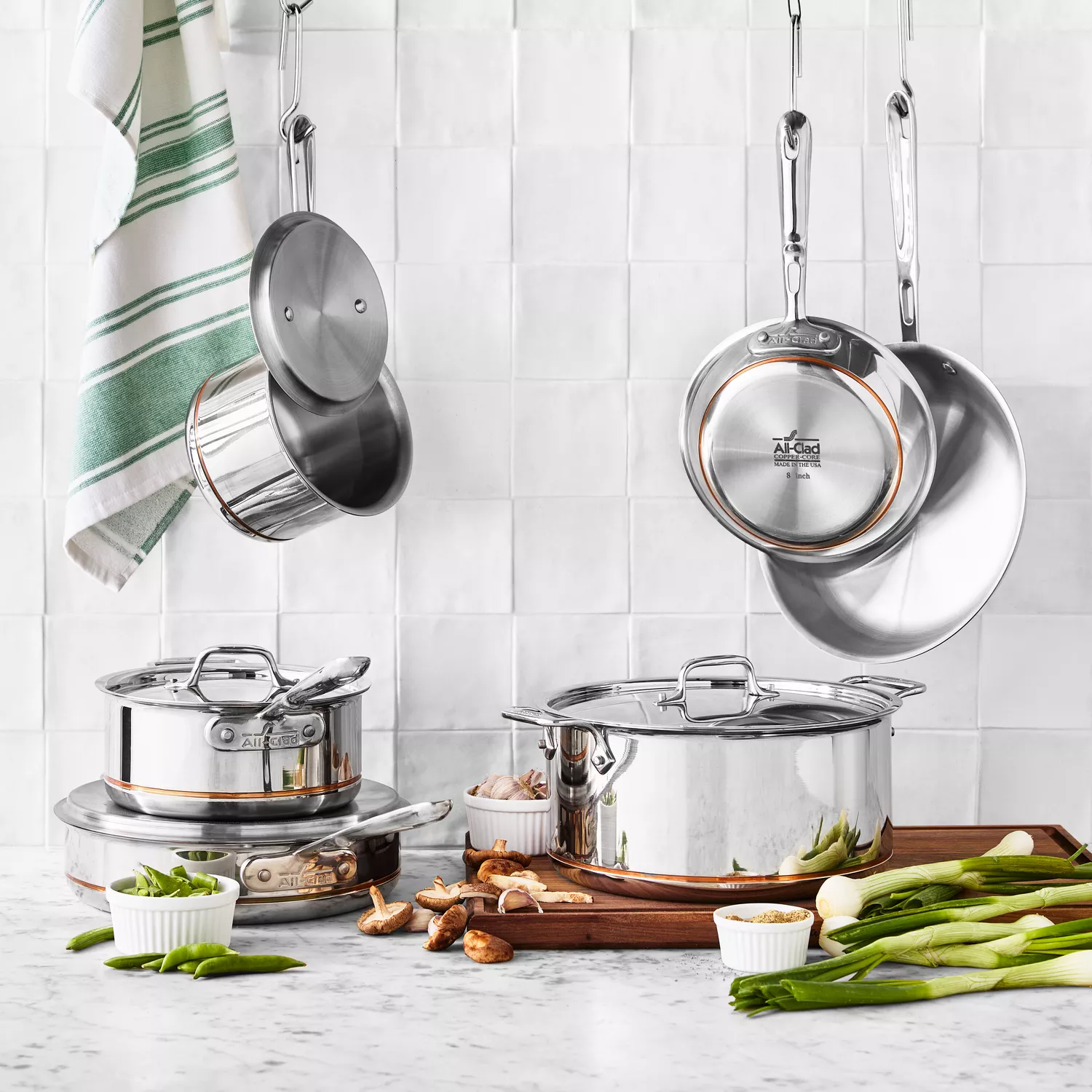 AllClad Copper Core 10Piece Cookware Set Sur La Table