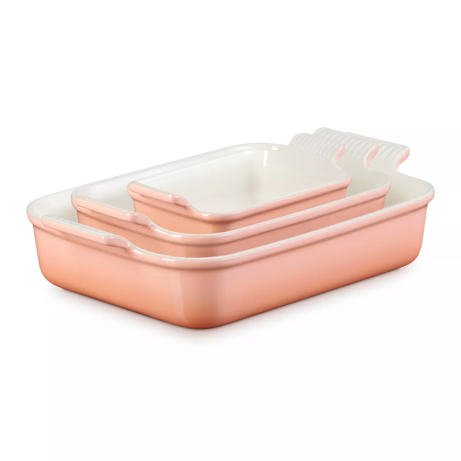 Le Creuset Heritage Stoneware Rectangular Bakers, Set of 3