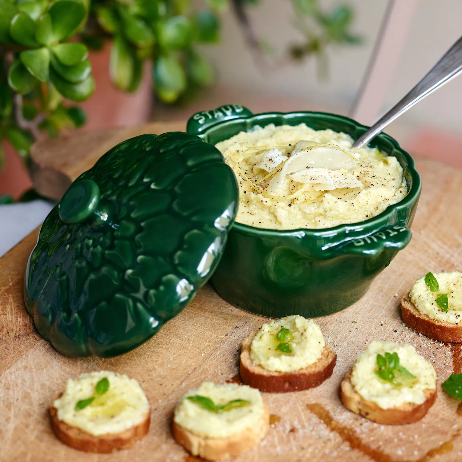 Staub Stoneware Artichoke Cocotte, 16 oz.