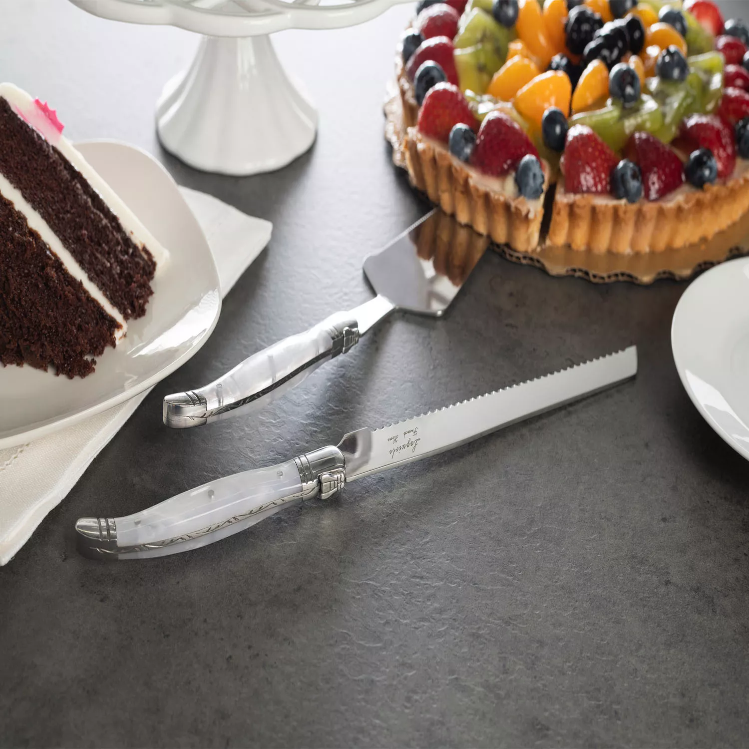 2 Pc Cake Spatula Dessert Server Pie Cutter Utensils Set Kitchen
