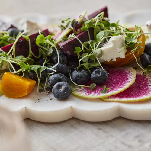 Sur La Table Rectangular White Marble Platter