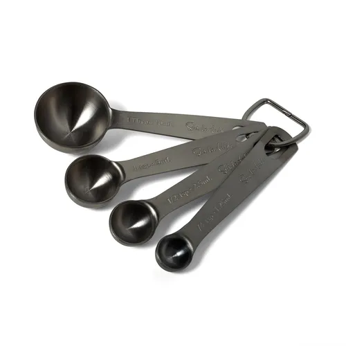 Sur La Table Black Measuring Spoons, Set of 4