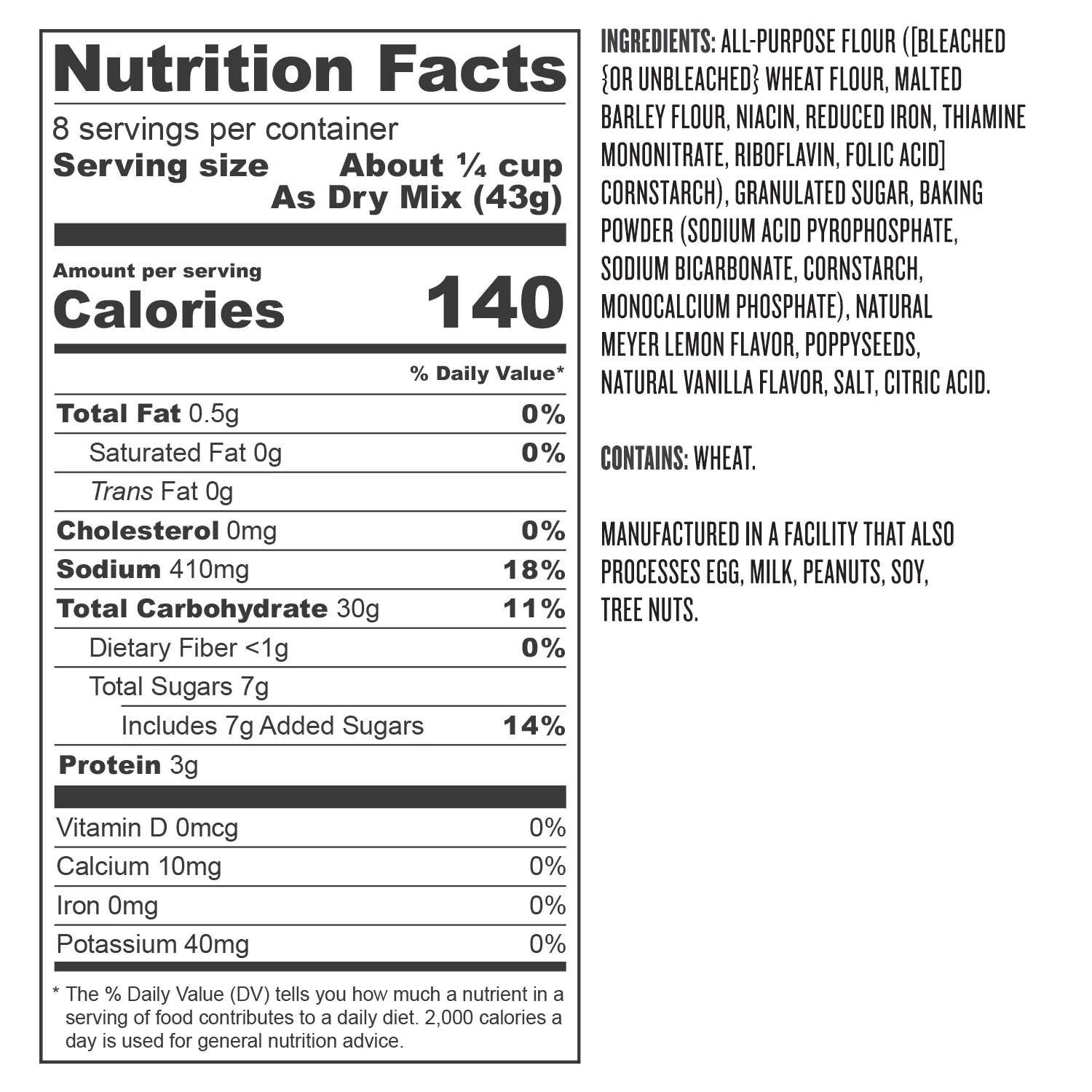 Sur La Table Lemon Poppyseed Scone Mix
