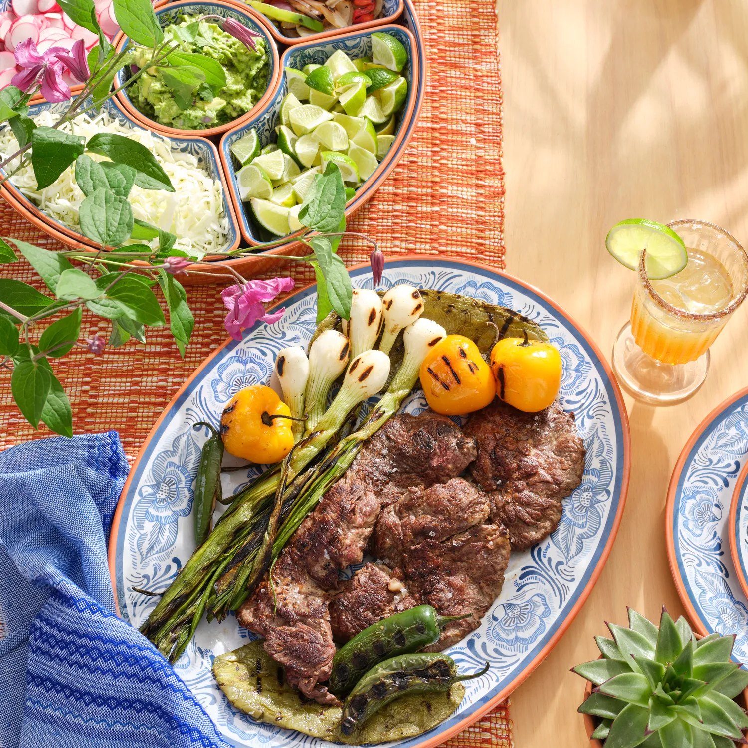 Sur La Table Azul Melamine Oval Platter 