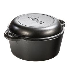 Lodge Double Dutch Oven, 5 qt. This affordable Dutch oven works great for my sourdough bread baking needs