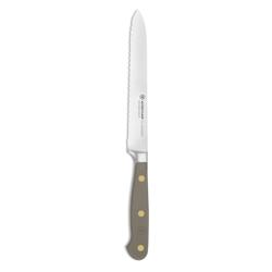 Wüsthof Classic Serrated Utility Knife, 5" Great Knife for Cutting Sausages