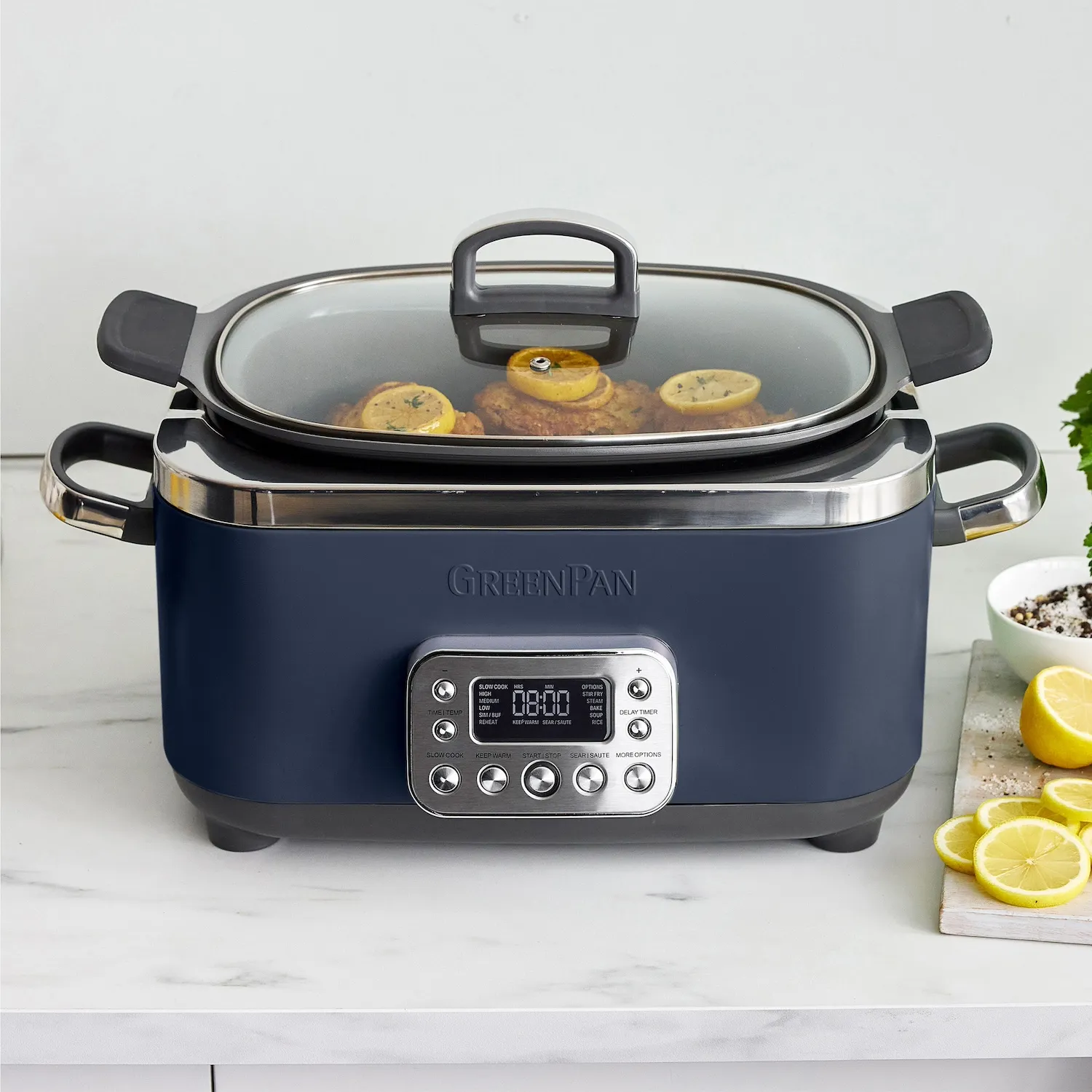 GreenPan Elite Slow Cooker, 6 qt.