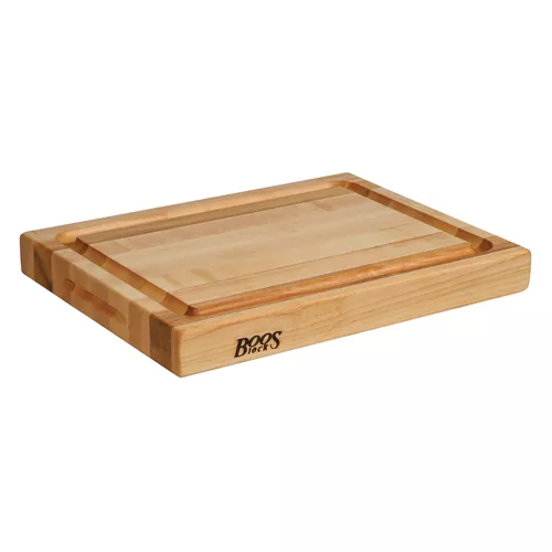 John Boos Maple Edge-Grain Cutting Board w/ Grips & Juice Groove, 2.25" Thick
