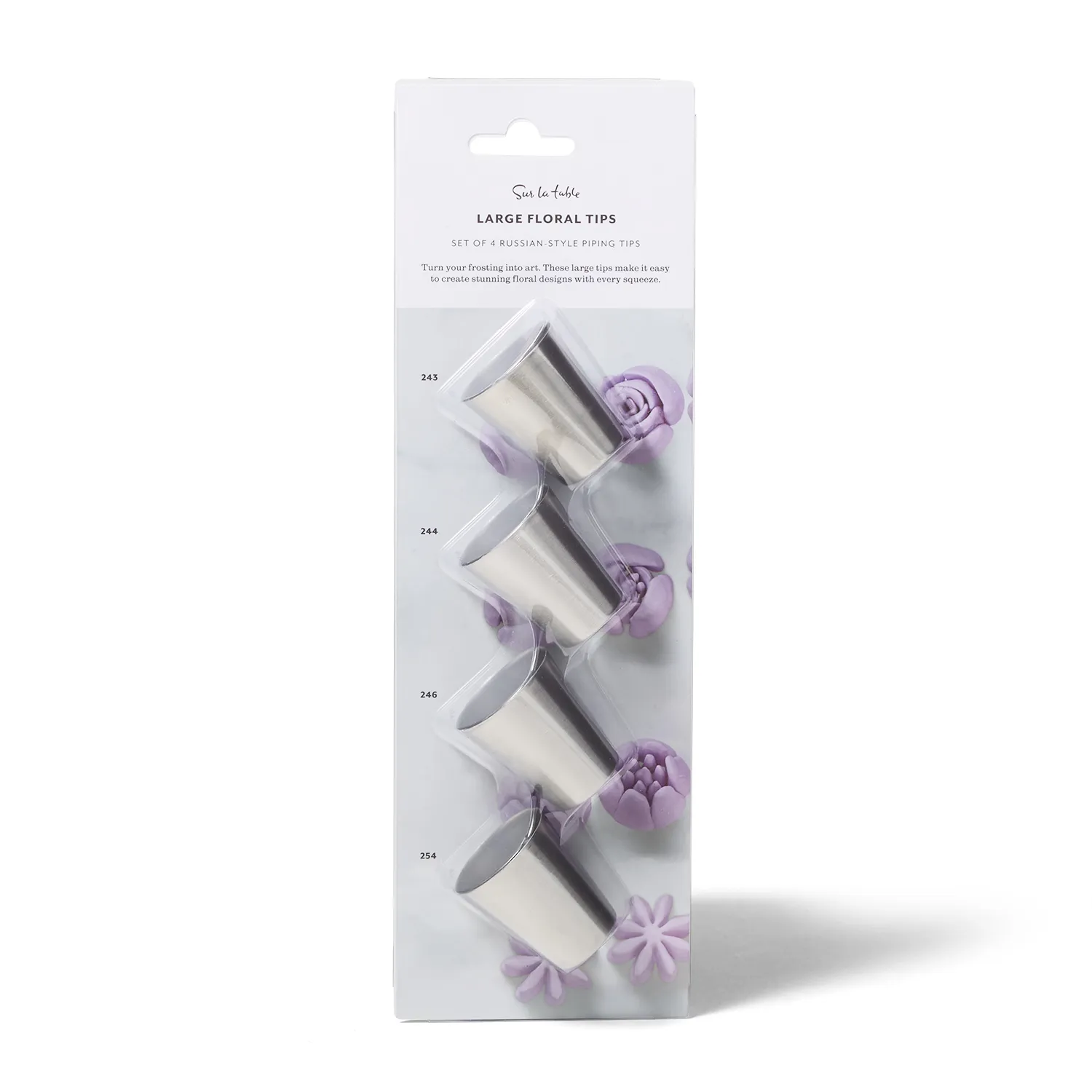 Sur La Table Russian-Style Piping Tip Set, Set of 4