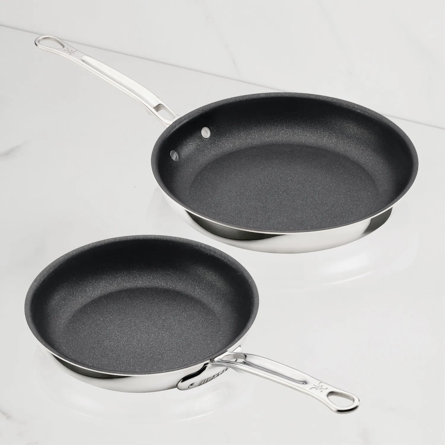 Hestan ProBond Luxe Stainless Steel TITUM™ Nonstick Set of 2 Skillets, 8.5" & 11"