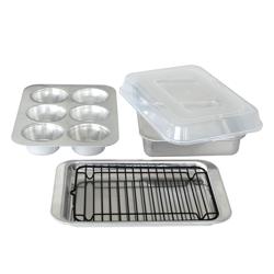 Nordic Ware Naturals Compact Ovenware 5-Piece Bakeware Set