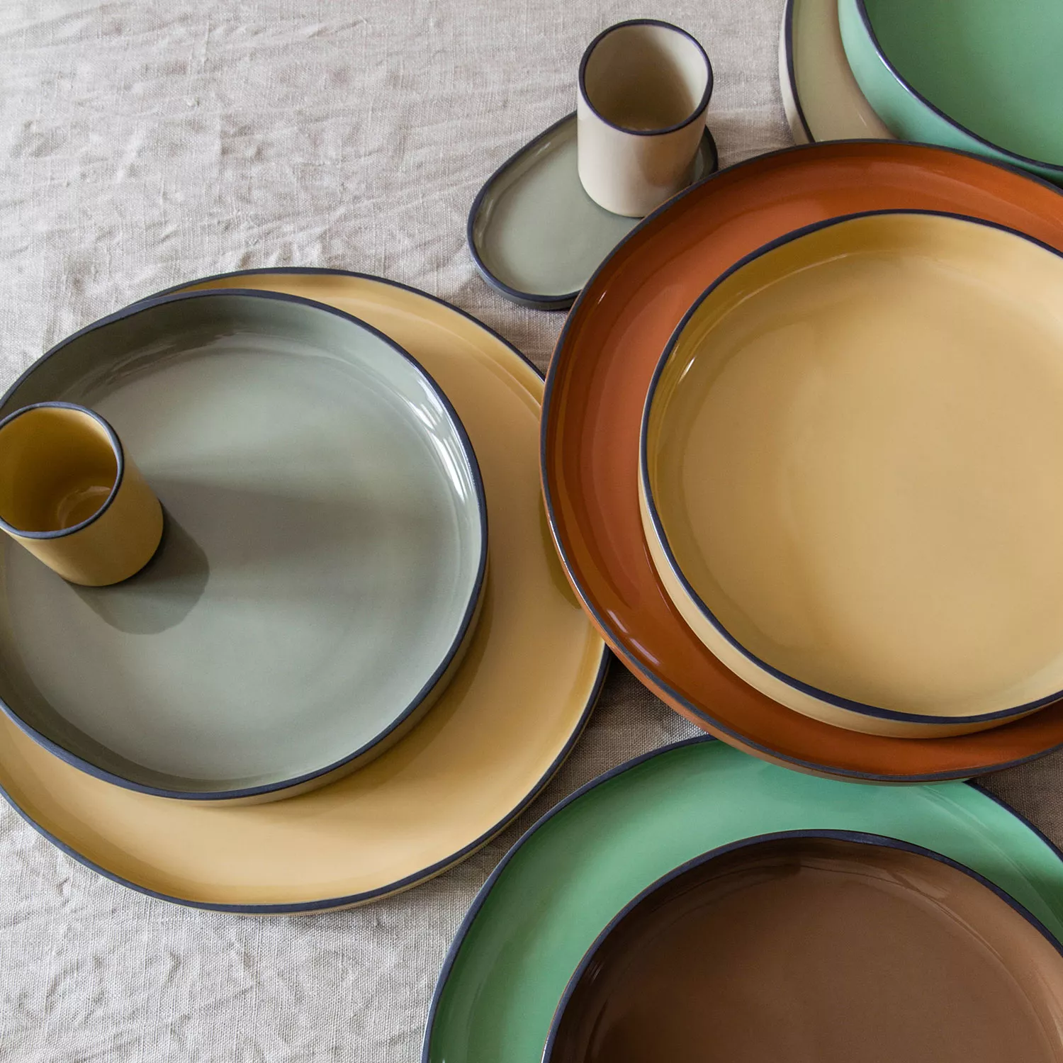 Revol Caractère Dinner Plates, 10.25", Set of 4