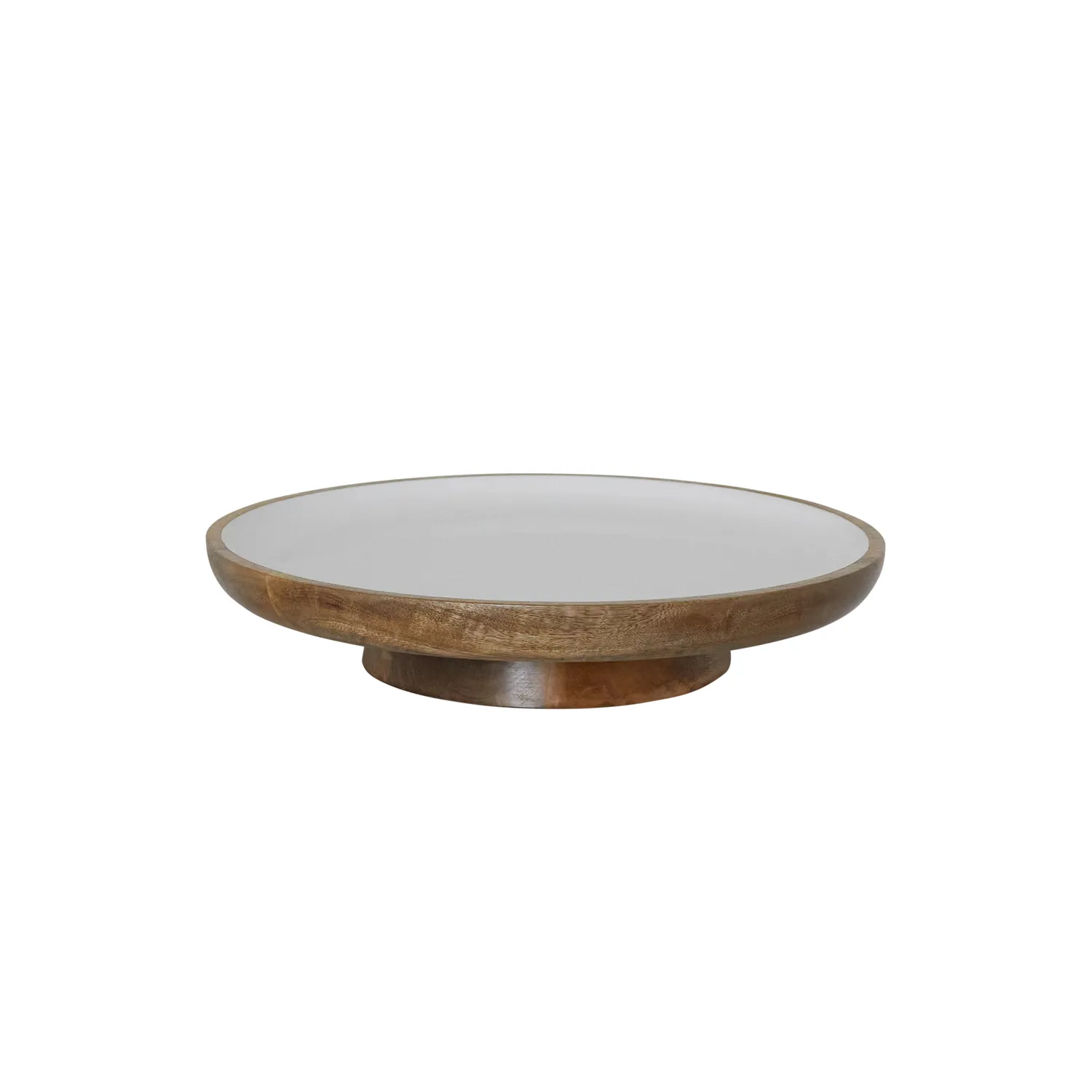 Be Home Madras Footed Platter, 18"