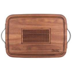 Viking Acacia Wood XL Carving Board with Juice Groove