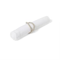 Sur La Table Silver Beaded Napkin Ring