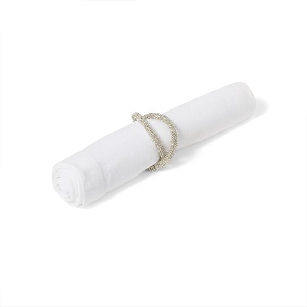 Sur La Table Silver Beaded Napkin Ring