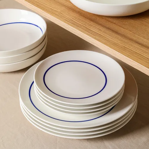 Stone Lain Luna Porcelain 12-Piece Dinnerware Set
