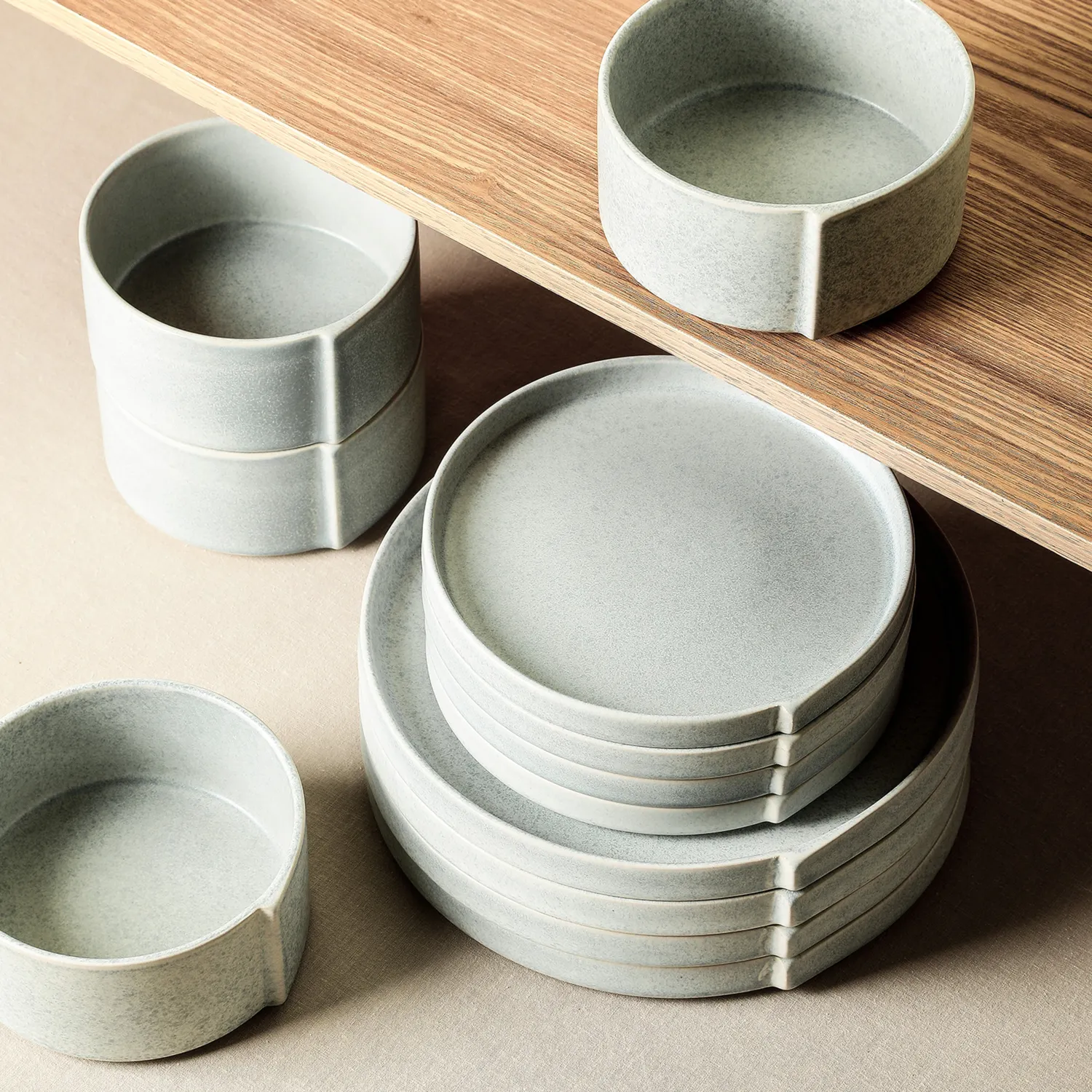 Stone Lain Bao Stoneware 12-Piece Dinnerware Set