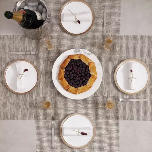 Chilewich Silver Woven Lattice Placemat