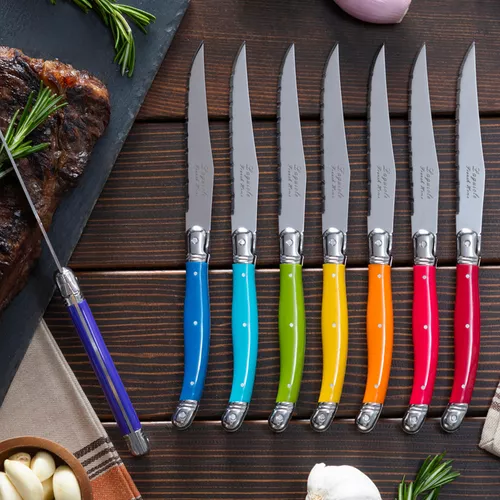 French Home Laguiole Steak Knives, Set of 8