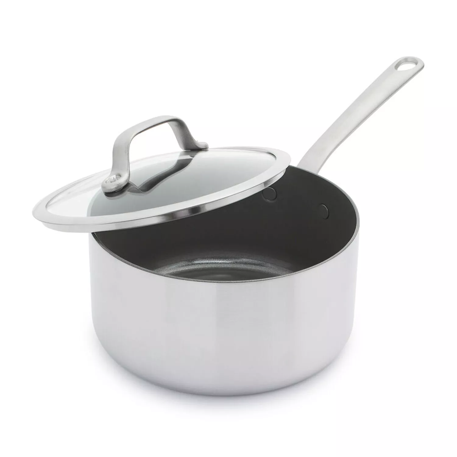 GreenPan Craft Steel Covered Saucepan, 3.3 qt.