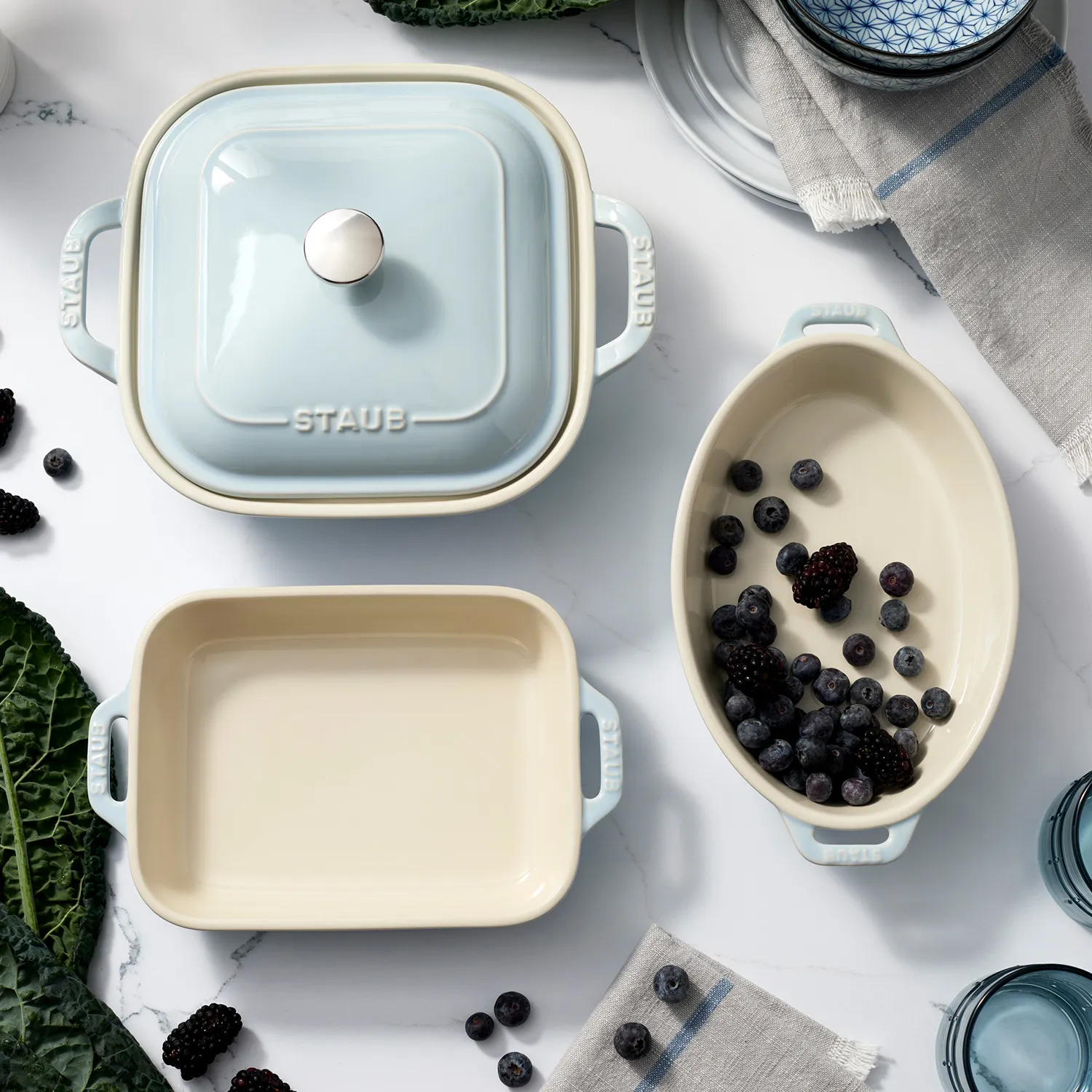 Staub Stoneware 4-Piece Baking Dish Set