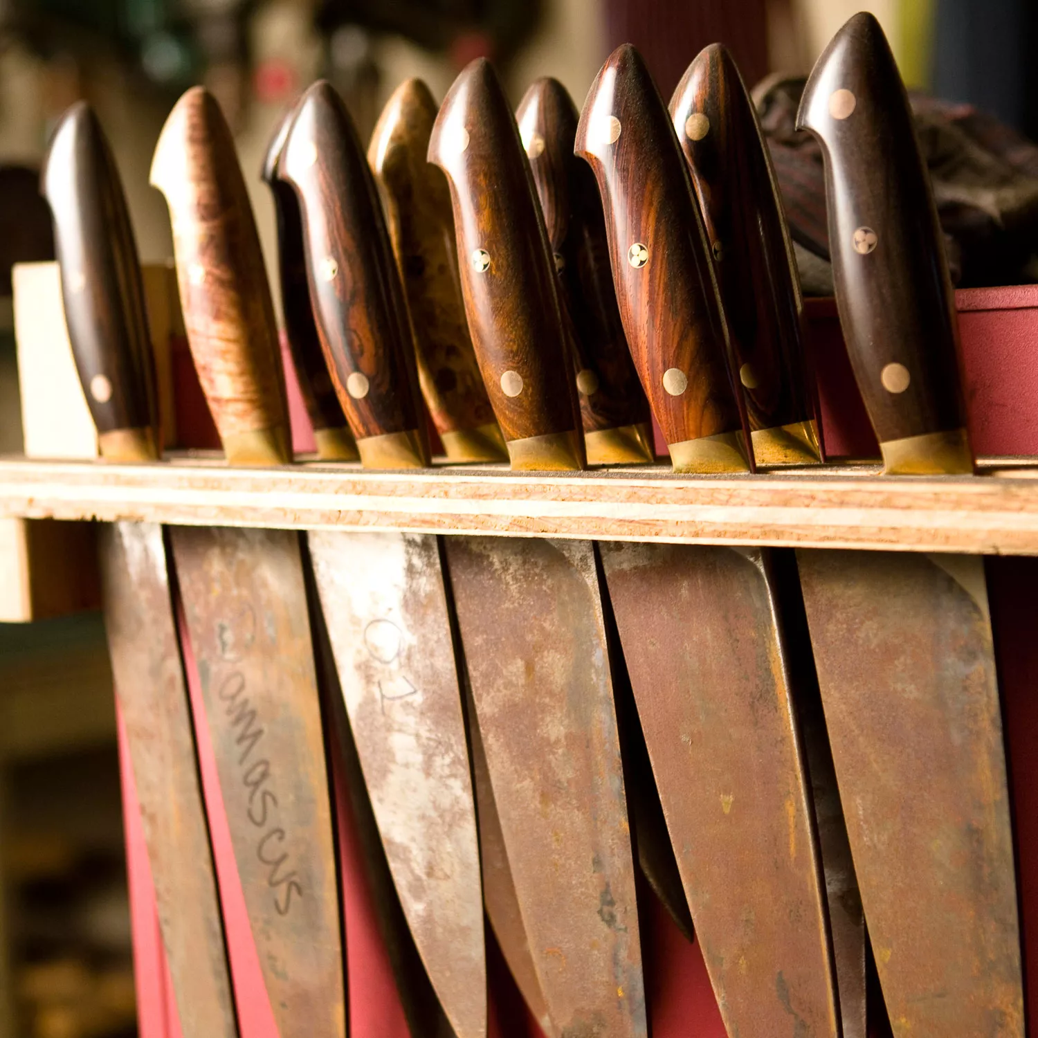 Bob Kramer Stainless Damascus 7-Piece Block Set by Zwilling J.A. Henckels