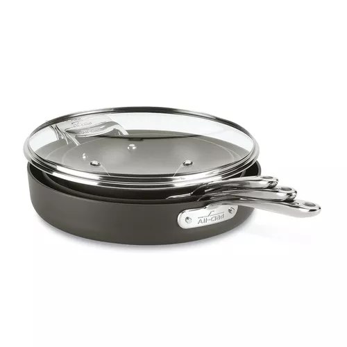 All-Clad Essentials Nonstick 4-Piece Skillet & Saut&#233; Pan Set