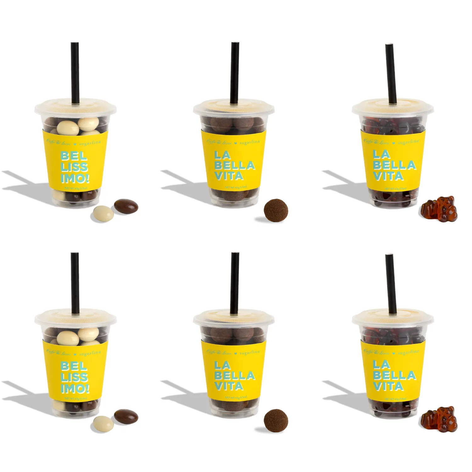 Sugarfina Assorted Mini Coffee Cup, Set of 6