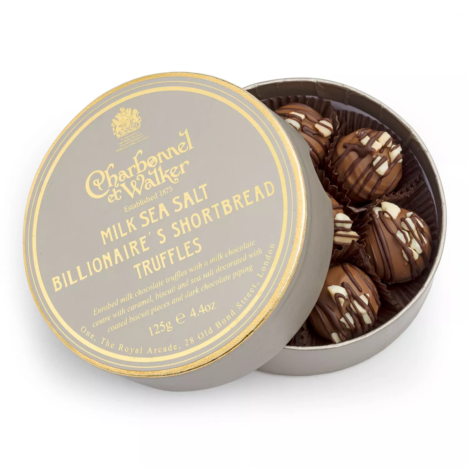 Charbonnel et Walker Milk Chocolate Sea Salt Billionaire’s Shortbread Truffles
