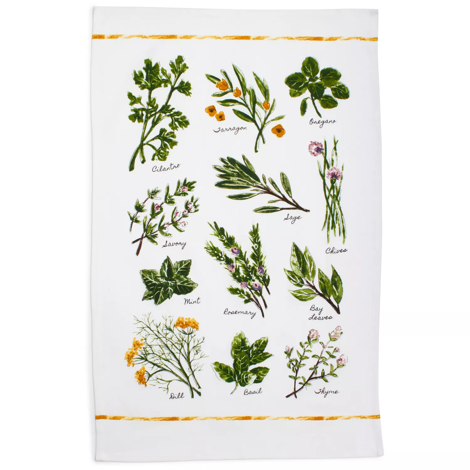 Varietal Herbs Kitchen Towel, 28&#34; x 20&#34;