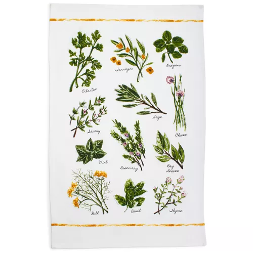 Sur La Table Varietal Herbs Kitchen Towel, 28" x 20" Sur La Table Varietal Herbs Kitchen Towel, 28" x 20"